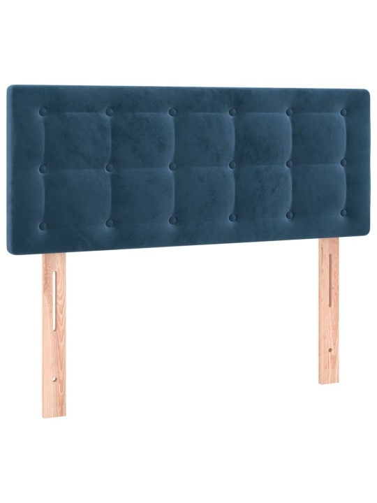 Gultas galvgalis, 80x5x78/88 cm, tumši zils samts
