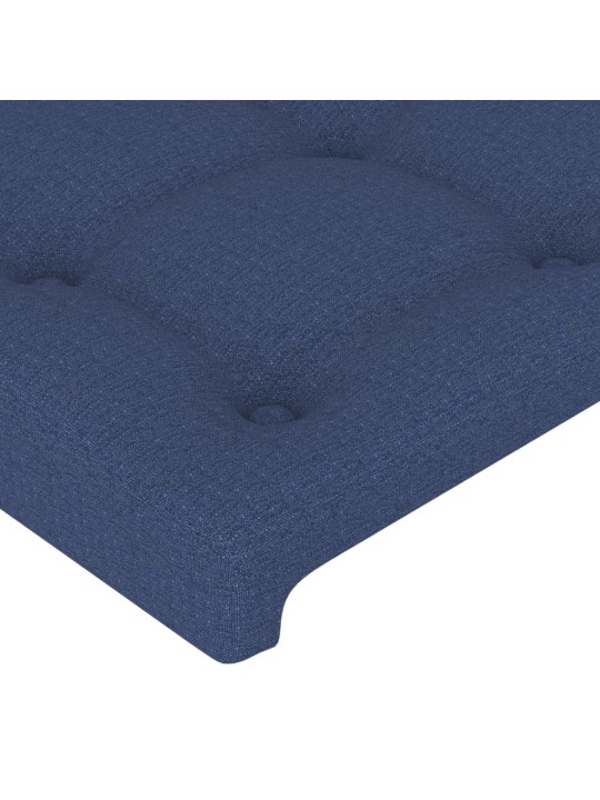 Gultas galvgalis, 90x5x78/88 cm, zils audums