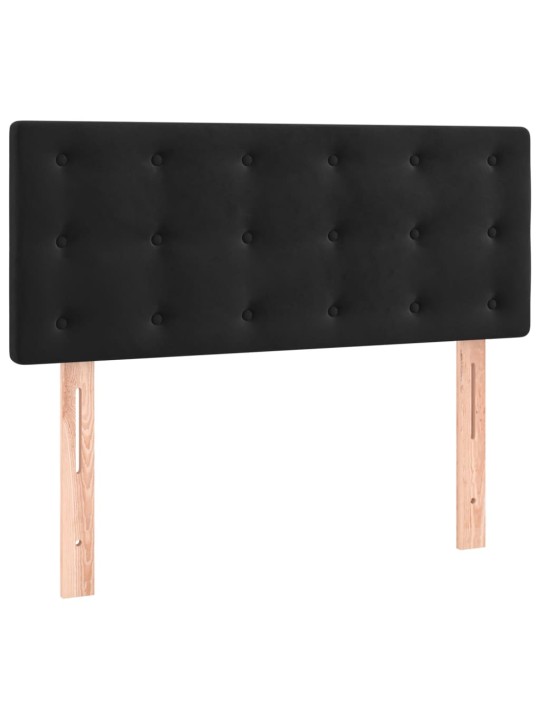 Gultas galvgalis, 90x5x78/88 cm, melns samts