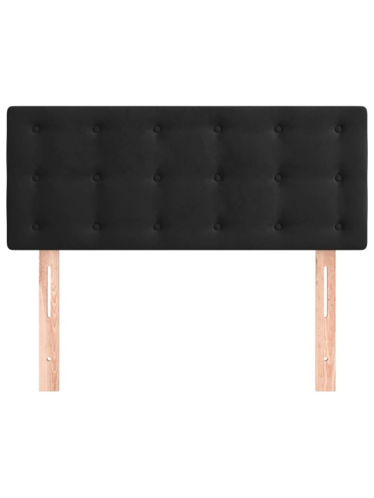 Gultas galvgalis, 90x5x78/88 cm, melns samts