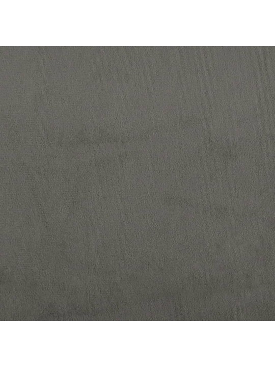 Gultas galvgalis, 100x5x78/88 cm, tumši pelēks samts