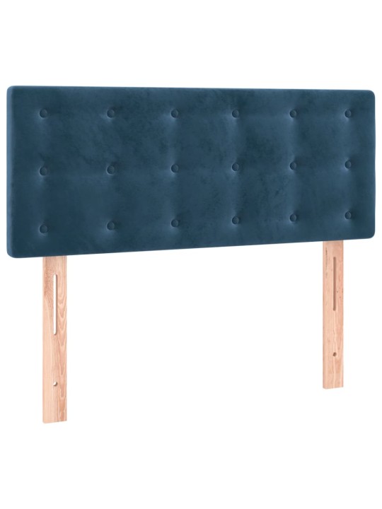 Gultas galvgalis, 100x5x78/88 cm, zils samts