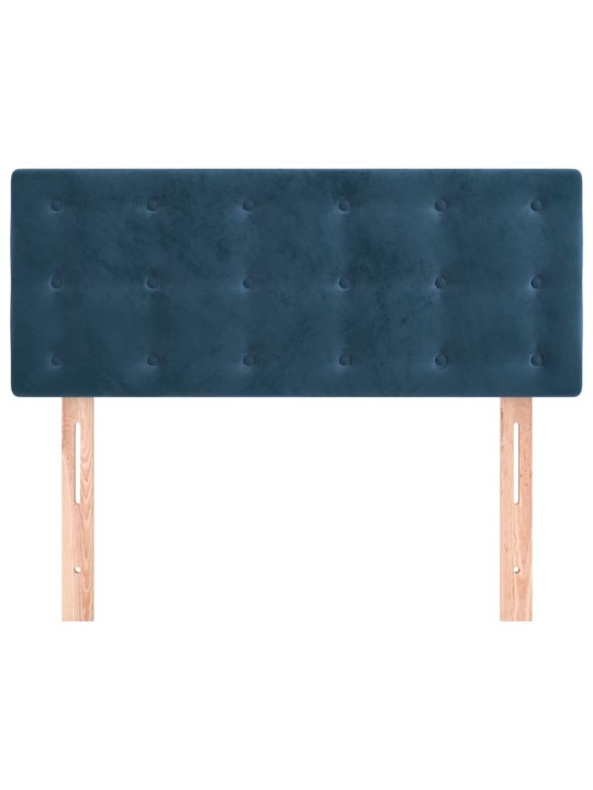 Gultas galvgalis, 100x5x78/88 cm, zils samts