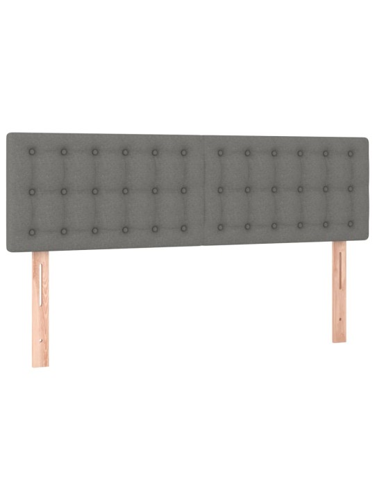 Gultas galvgaļi, 2 gab., 72x5x78/88 cm, tumši pelēks audums