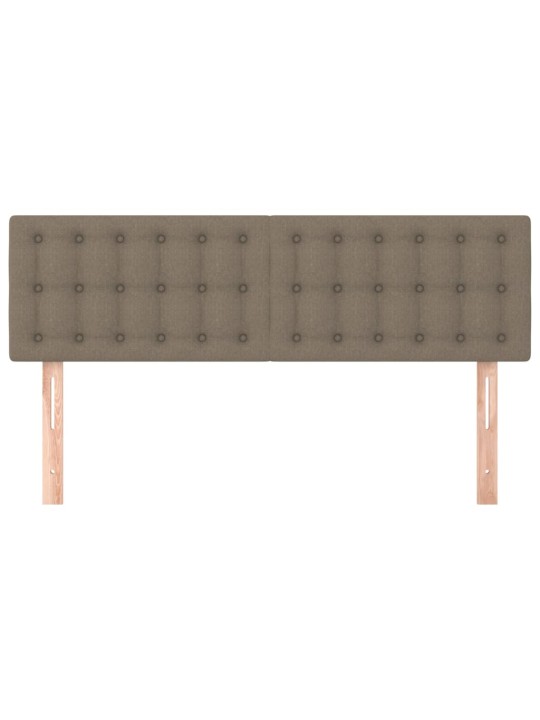Gultas galvgaļi, 2 gab., 72x5x78/88 cm, pelēkbrūns audums