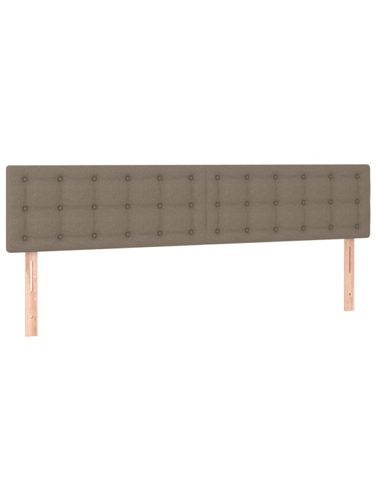 Gultas galvgaļi, 2 gab., 100x5x78/88 cm, pelēkbrūns audums