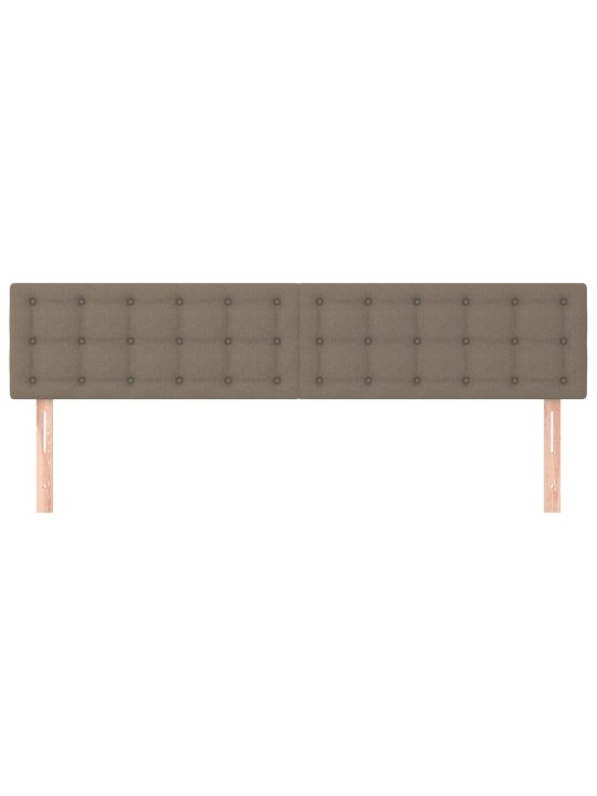 Gultas galvgaļi, 2 gab., 100x5x78/88 cm, pelēkbrūns audums