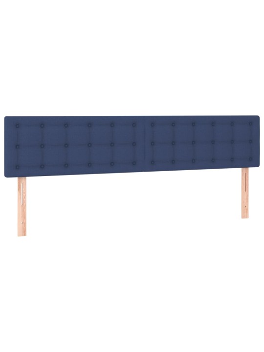 Gultas galvgaļi, 2 gab., 100x5x78/88 cm, zils audums