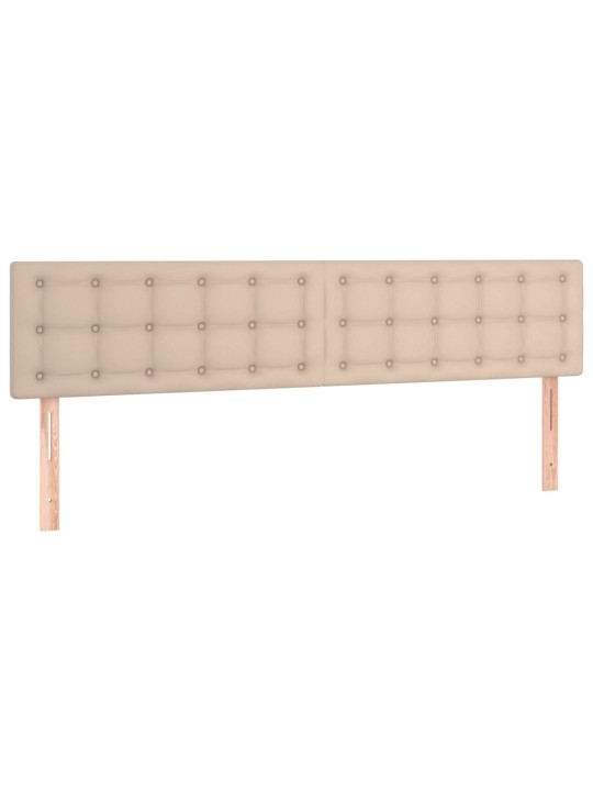 Gultas galvgaļi, 2 gab., 100x5x78/88 cm, kapučīno mākslīgā āda
