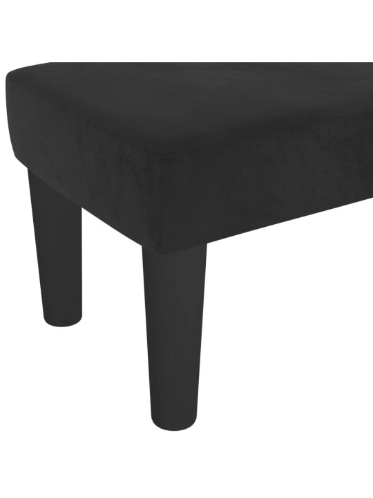 Sols, melns, 100x30x30 cm, samts