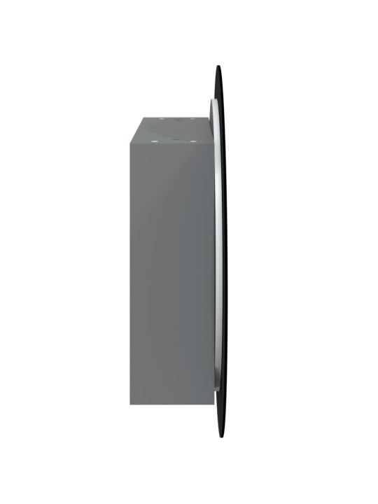 Vannasistabas skapītis, spogulis ar led, pelēks, 54x54x17,5 cm