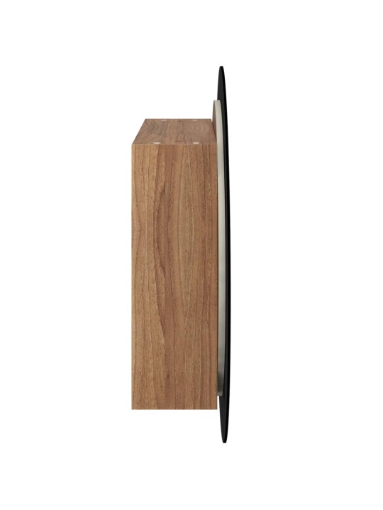 Vannasistabas skapītis, spogulis ar led, koka, 54x54x17,5 cm