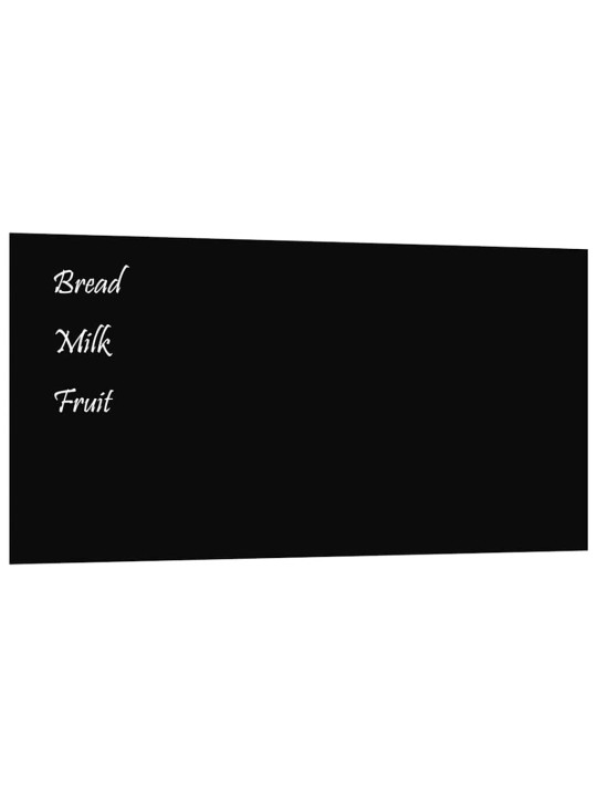 Magnētiskā tāfele, stiprināma pie sienas, melna, 100x50 cm