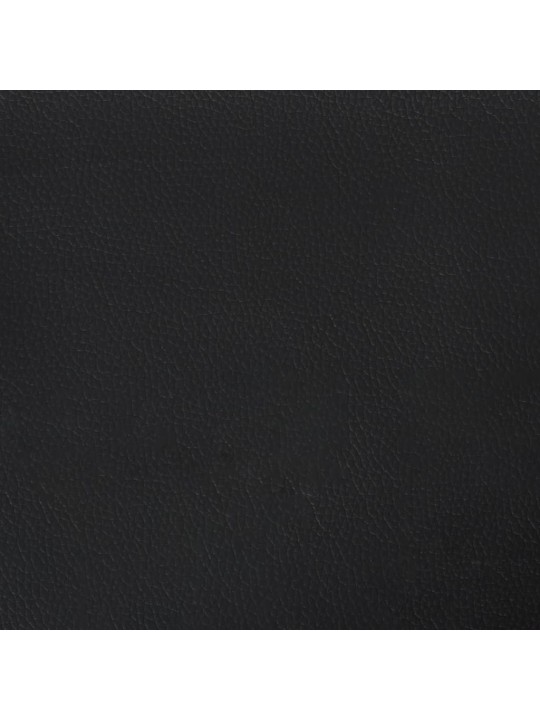 Kabatu atsperu matracis, melns, 80x200x20 cm, mākslīgā āda