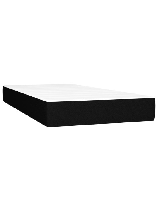 Kabatu atsperu matracis, melns, 90x190x20 cm, audums