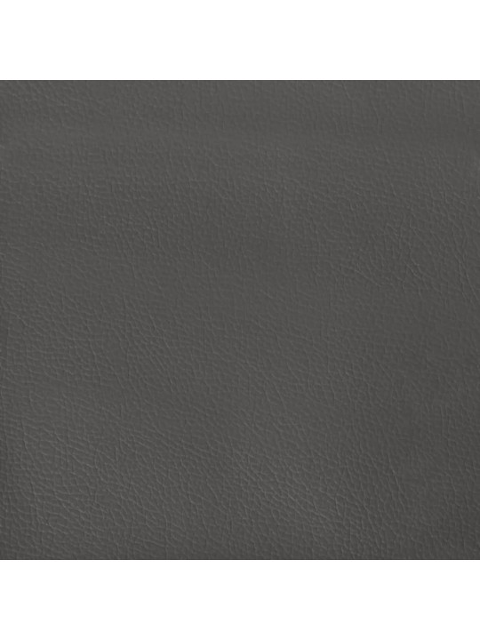 Kabatu atsperu matracis, pelēks, 100x200x20 cm, mākslīgā āda