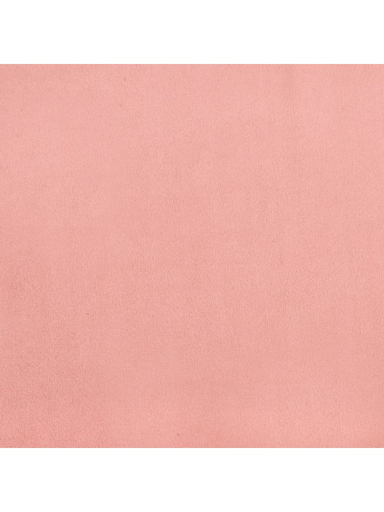 Kabatu atsperu matracis, rozā, 100x200x20 cm, samts