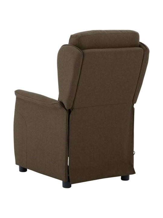 Masāžas krēsls brūna 67.5 x 93.5 x 101.5 cm audums un putas