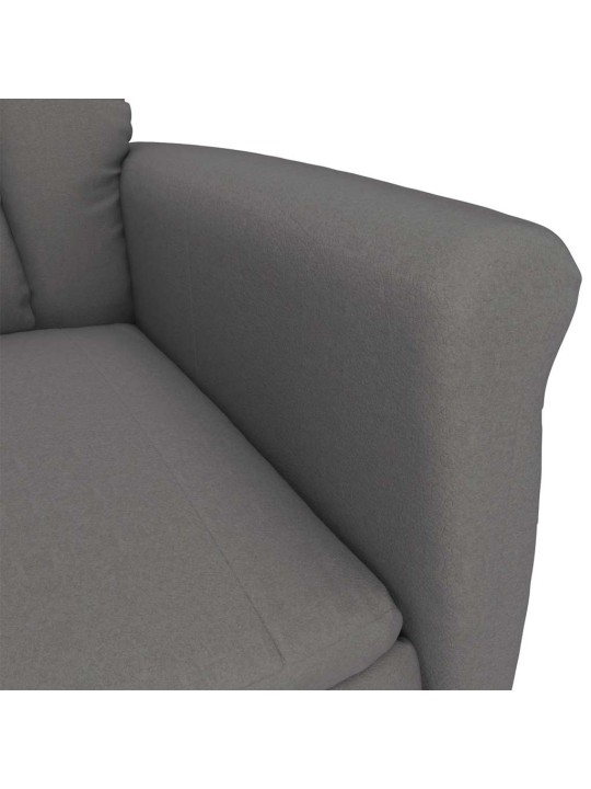 Masāžas krēsls tumši pelēka 70.5 x 96.5 x 95 cm poliesters