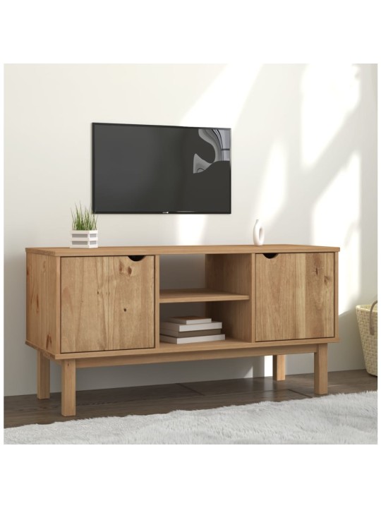 Tv atvilktņu skapītis otta, 113,5x43x57 cm, priedes masīvkoks