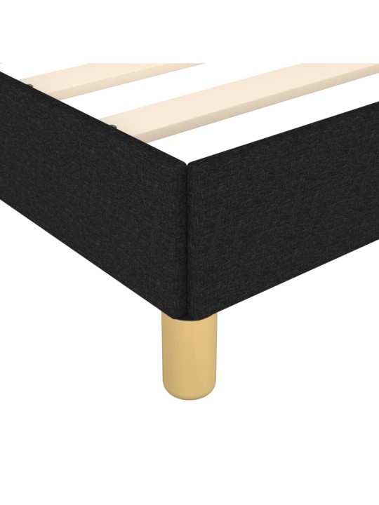 Gultas rāmis, melns, 80x200 cm, audums