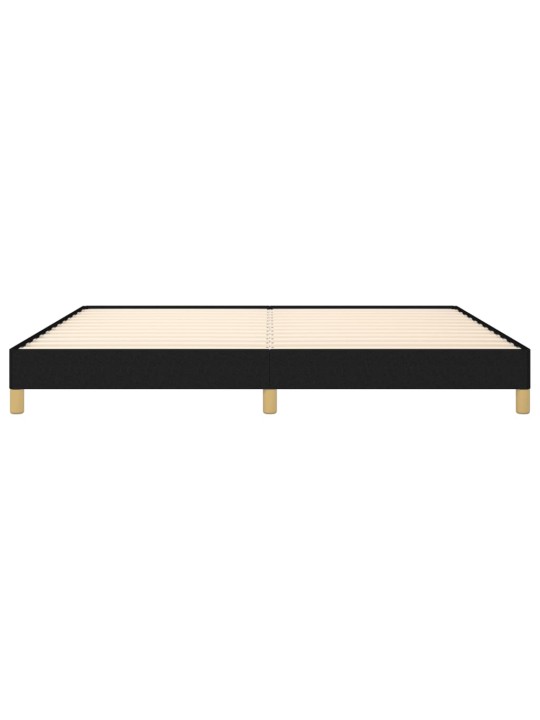 Gultas rāmis, melns, 200x200 cm, audums