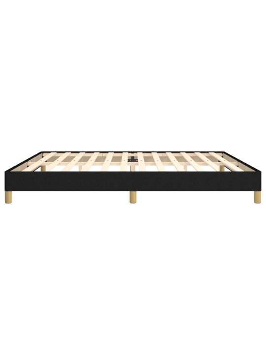 Gultas rāmis, melns, 200x200 cm, audums