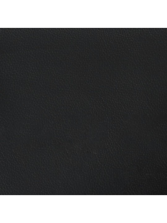 Gultas rāmis, melns, 140x200 cm, mākslīgā āda
