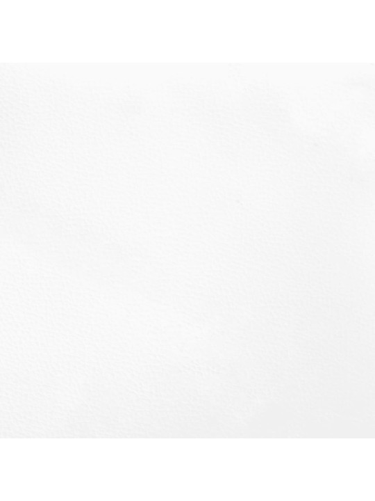 Gultas rāmis, balts, 200x200 cm, mākslīgā āda