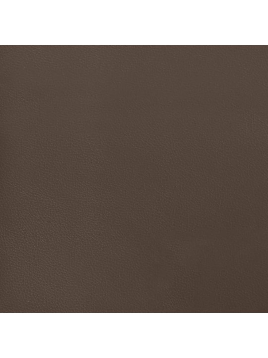 Gultas rāmis, brūns, 200x200 cm, mākslīgā āda