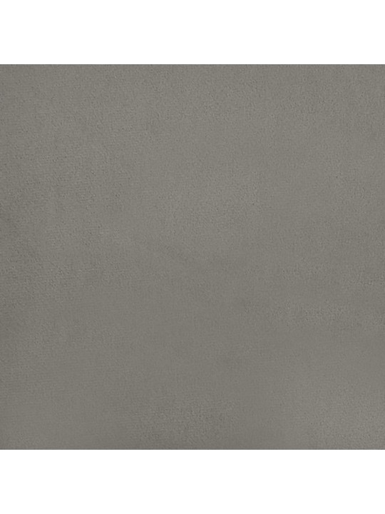 Gultas rāmis, tumši pelēks samts, 80x200 cm