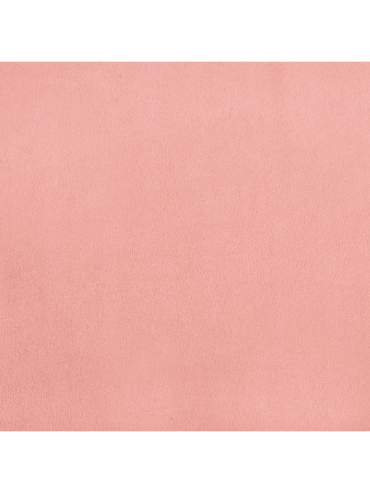 Gultas rāmis, rozā samts, 80x200 cm