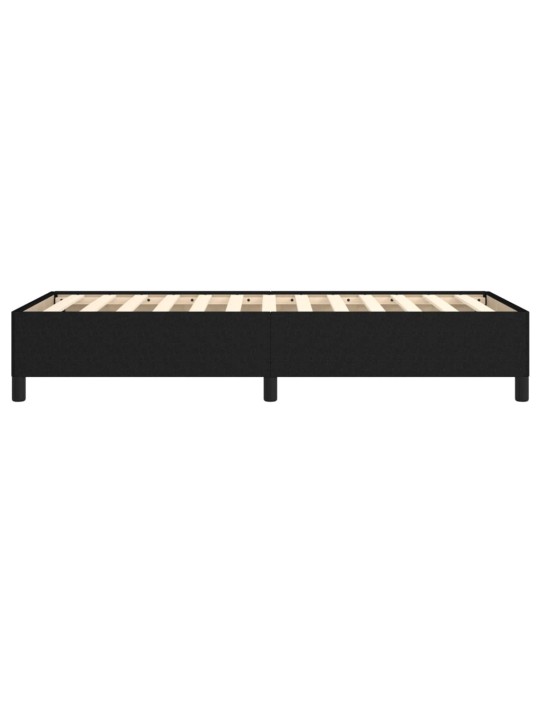 Gultas rāmis, melns, 90x190 cm, audums