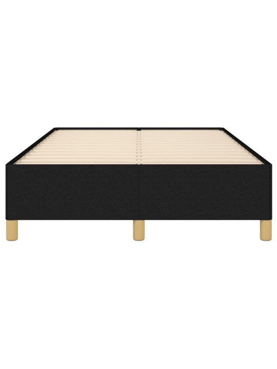 Gultas rāmis, melns, 120x200 cm, audums
