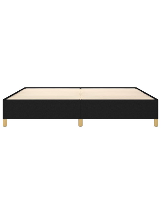 Gultas rāmis, melns, 200x200 cm, audums