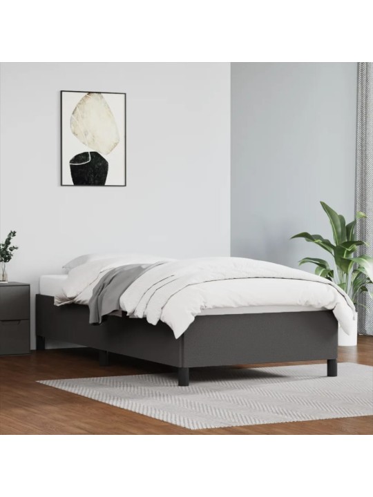 Gultas rāmis, pelēks, 80x200 cm, mākslīgā āda