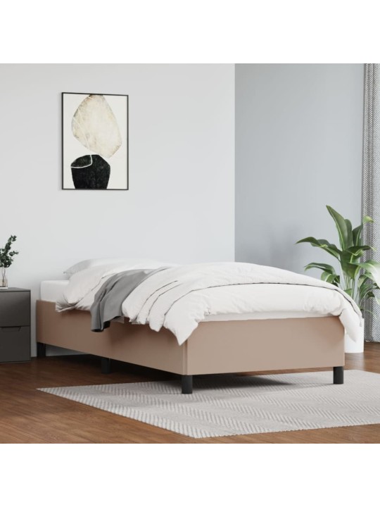 Gultas rāmis, kapučīno krāsas, 100x200 cm, mākslīgā āda