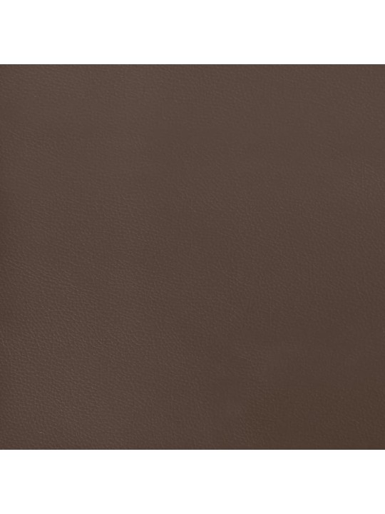 Gultas rāmis, brūns, 140x200 cm, mākslīgā āda