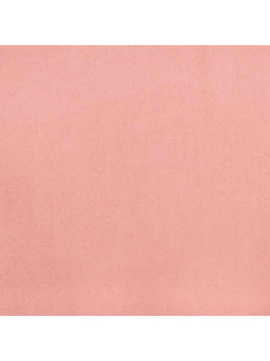 Gultas rāmis, rozā, 100x200 cm, samts