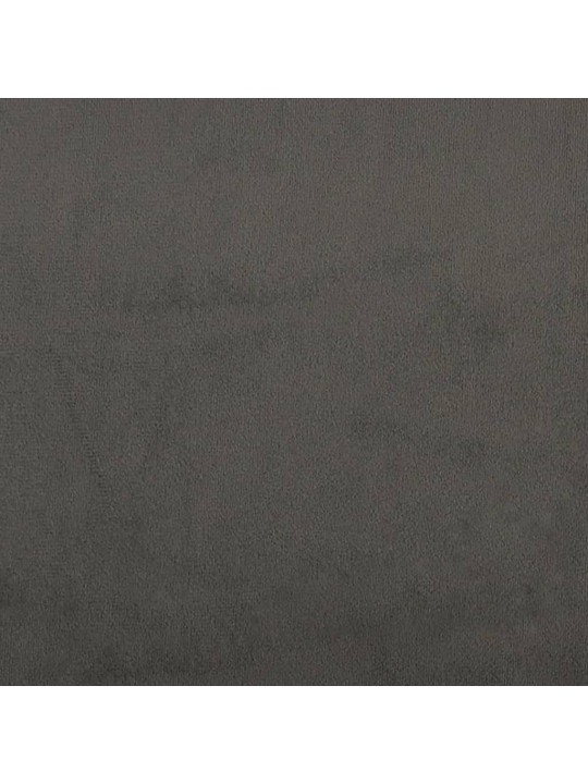 Gultas rāmis, tumši pelēks samts, 120x200 cm