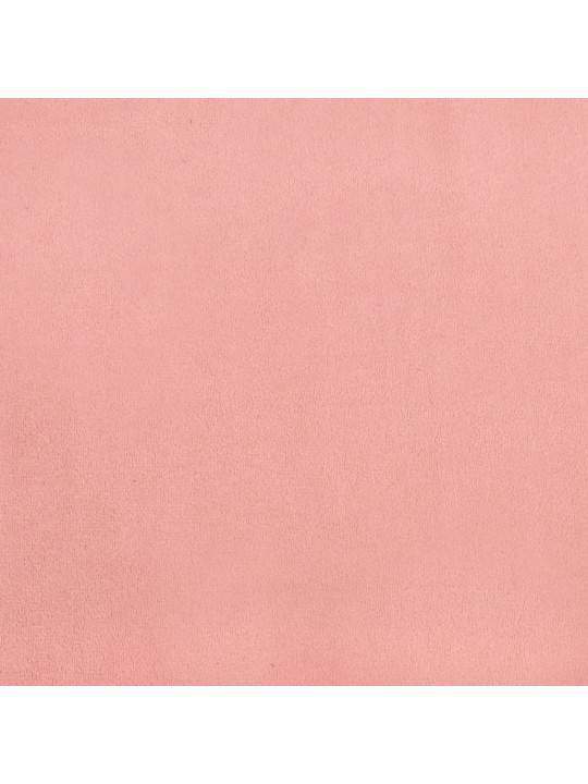 Gultas rāmis, rozā samts, 140x190 cm