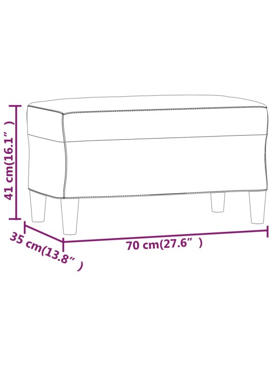 Sols, melns, 70x35x41 cm, audums