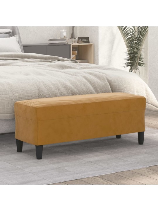 Sols, brūns, 100x35x41 cm, samts