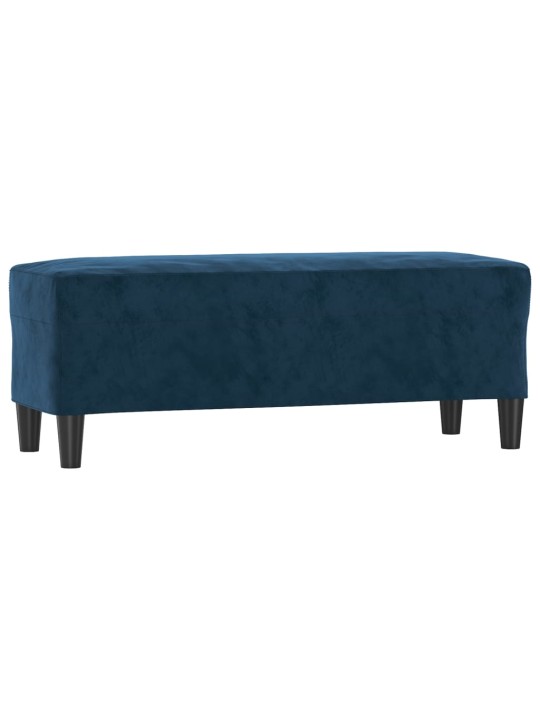 Sols, zila, 100x35x41 cm, samts