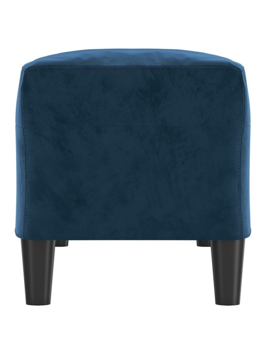 Sols, zila, 100x35x41 cm, samts