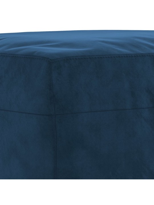 Sols, zila, 100x35x41 cm, samts