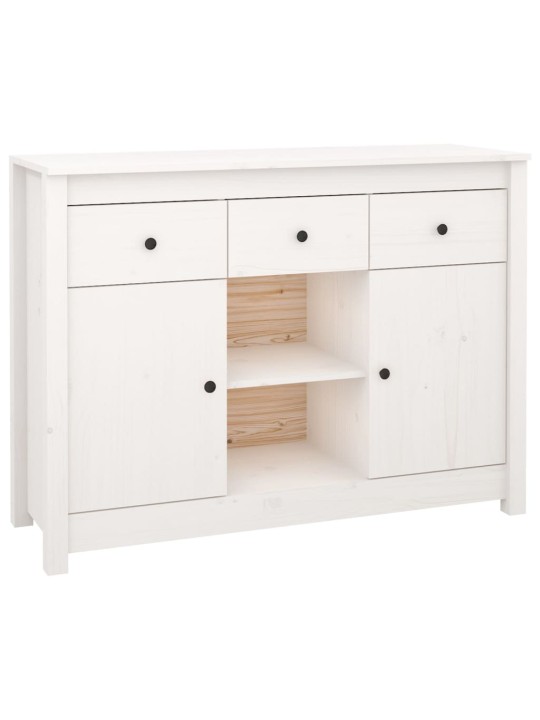 Kumode, balta, 100x35x74,5 cm, priedes masīvkoks