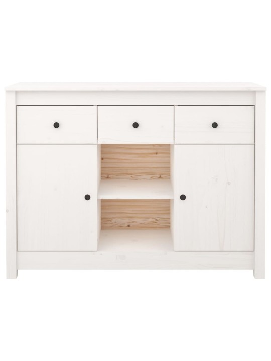 Kumode, balta, 100x35x74,5 cm, priedes masīvkoks