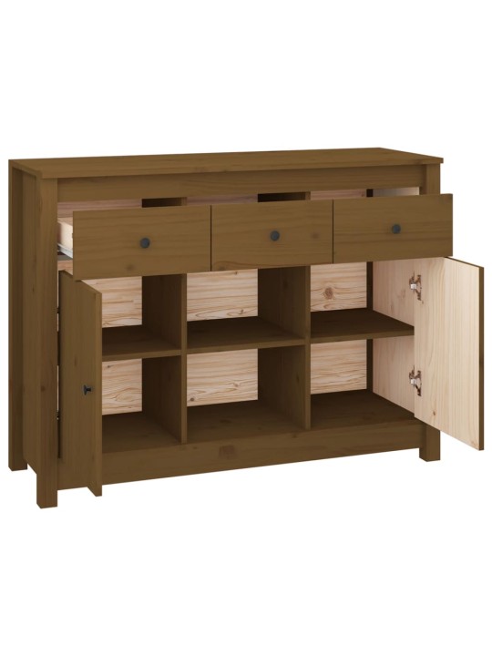Kumode, medus brūna, 100x35x74,5 cm, priedes masīvkoks