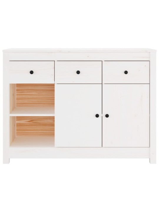 Kumode, balta, 100x35x74 cm, priedes masīvkoks